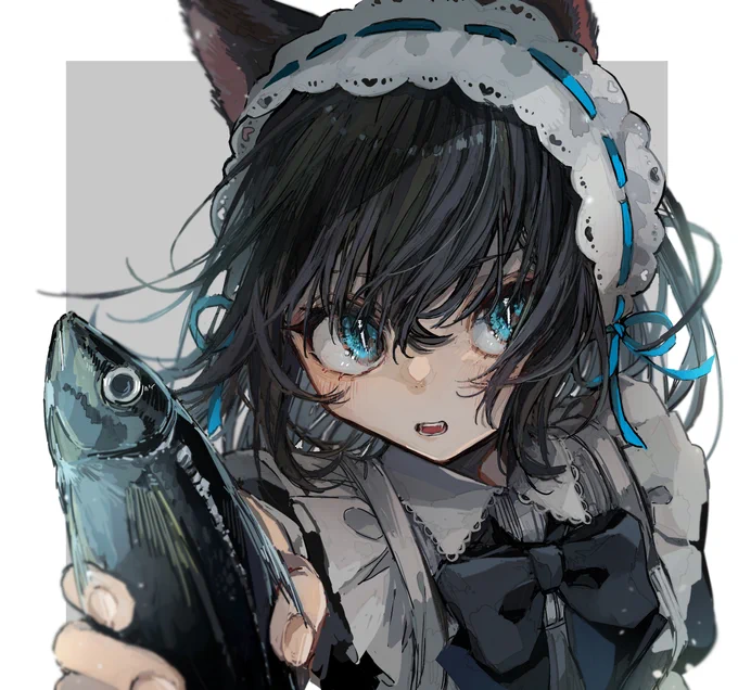 ご主人の朝ごはんを獲ってきてくれるメイドさん#これでフォロワーさん増えました 