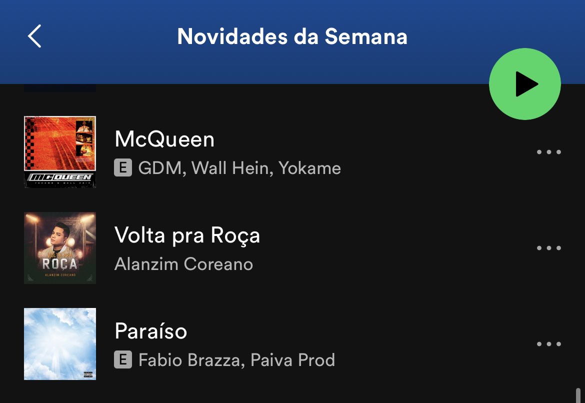 Fazia tempo que o <a href="/SpotifyBrasil/">Spotify Brasil</a> não me dava a honra de estar nessa playlist