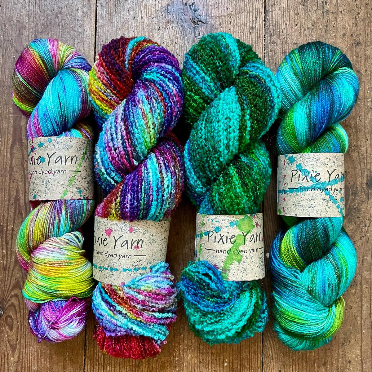 PixieYarn's tweet photo. March and April Brian Wildsmith Clubs
Hot Cross Buns! And Mother Hubbard

I’ve added a couple of bases to the monthly clubs… DK Boucle and Merino/Bamboo lace.

All of my club listings are still open. 

It’s my first year curating clubs and I’m really enjoying the design process! https://t.co/F45C8w5jM1