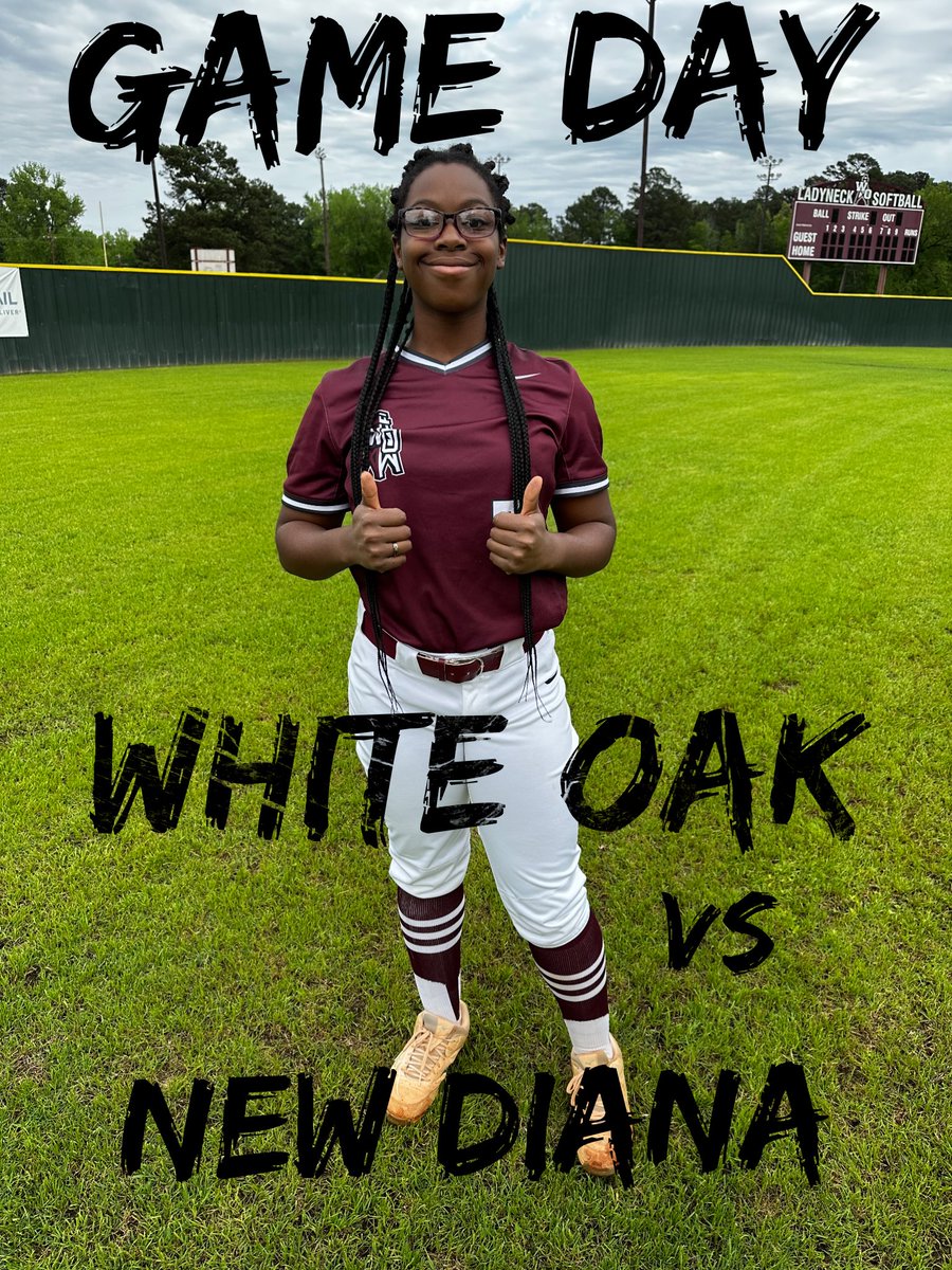 CoachNBlank's tweet photo. ‼️🥎 || G•A•M•E D•A•Y || 🥎‼️
White Oak Ladyneck Softball 🆚 New Diana
📍Grand Saline High School Softball Field
⏱️ 11:30 am
Let’s goooooooo!!!!!!
Baseball vs Sabine @2pm in Grand Saline
Come support both great program!!
#Ibelieve #family #intensefocus #ALLIN https://t.co/vglrSPVWcS