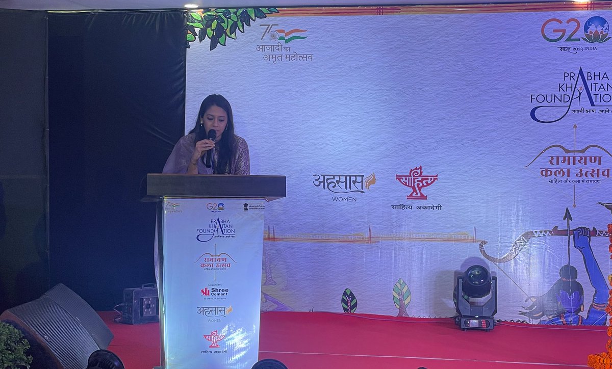 Prabha Khaitan Foundation (@foundationpk) on Twitter photo рдЕрд╣рд╕рд╛рд╕ рд╡реВрдореЗрди рдХрд╛рдирдкреБрд░ рдЖрд░рддреА рдЧреБрдкреНрддрд╛, рдЕрдпреЛрдзреНрдпрд╛ рдореЗрдВ рдкреНрд░рднрд╛ рдЦреЗрддрд╛рди рдлрд╛рдЙрдВрдбреЗрд╢рди рдХреЗ рддрддреНрд╡рд╛рд╡рдзрд╛рди рдореЗрдВ рдЖрдпреЛрдЬрд┐рдд 'рд░рд╛рдорд╛рдпрдг рдХрд▓рд╛ рдЙрддреНрд╕рд╡' рдХреЗ рдЙрджреНрдШрд╛рдЯрди рд╕рдорд╛рд░реЛрд╣ рдореЗрдВ рд╕реНрд╡рд╛рдЧрдд рдЙрджреНрдмреЛрдзрди рдХрд░рддреАрдВ рд╣реБрдИрдВ
#RamayanKalaUtsav #Ayodhya
<a href="/ehsaaswomen/">EHSAAS</a> <a href="/sahityaakademi/">Sahitya Akademi</a> <a href="/aartigupta/">Aarti Gupta</a> рдЕрд╣рд╕рд╛рд╕ рд╡реВрдореЗрди рдХрд╛рдирдкреБрд░ рдЖрд░рддреА рдЧреБрдкреНрддрд╛, рдЕрдпреЛрдзреНрдпрд╛ рдореЗрдВ рдкреНрд░рднрд╛ рдЦреЗрддрд╛рди рдлрд╛рдЙрдВрдбреЗрд╢рди рдХреЗ рддрддреНрд╡рд╛рд╡рдзрд╛рди рдореЗрдВ рдЖрдпреЛрдЬрд┐рдд 'рд░рд╛рдорд╛рдпрдг рдХрд▓рд╛ рдЙрддреНрд╕рд╡' рдХреЗ рдЙрджреНрдШрд╛рдЯрди рд╕рдорд╛рд░реЛрд╣ рдореЗрдВ рд╕реНрд╡рд╛рдЧрдд рдЙрджреНрдмреЛрдзрди рдХрд░рддреАрдВ рд╣реБрдИрдВ
#RamayanKalaUtsav #Ayodhya
<a href="/ehsaaswomen/">EHSAAS</a> <a href="/sahityaakademi/">Sahitya Akademi</a> <a href="/aartigupta/">Aarti Gupta</a>
