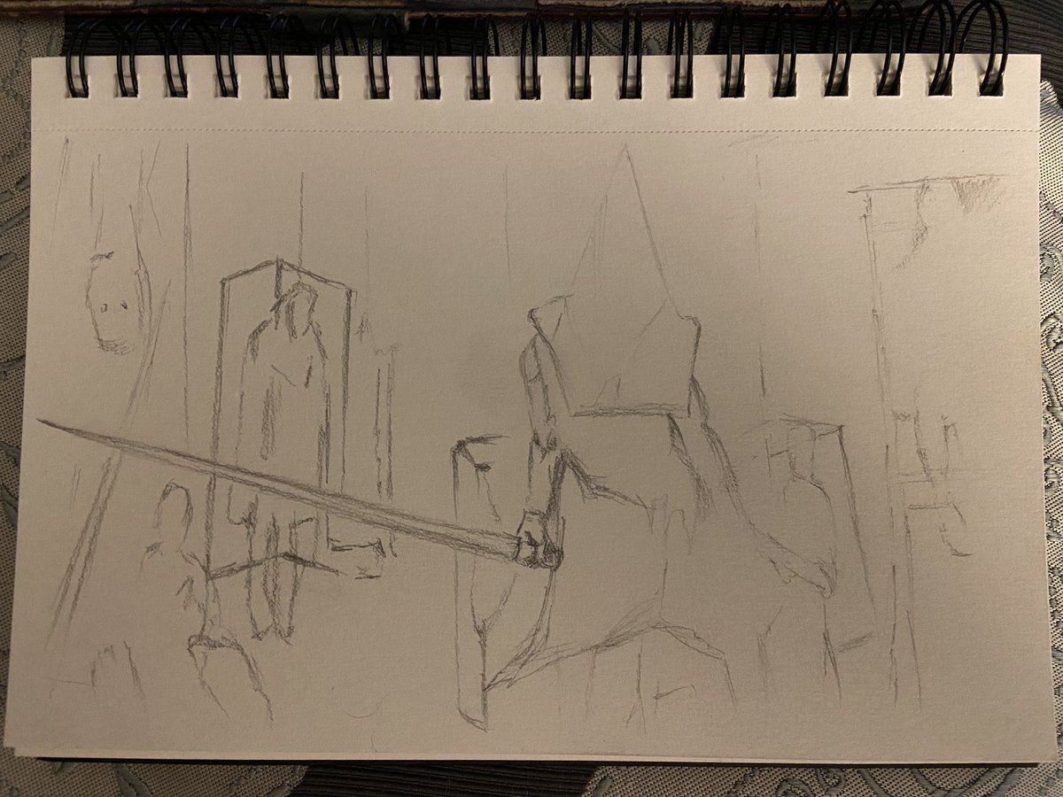 empstudioarts's tweet photo. My attempt at “Misty day, remains of the Judgement” from Silent Hill 2 

Mr. Ito’s work continues to be inspiring 

Pencil: HB - 8B

#SilentHill2 #gameart #fanart https://t.co/DJ9jCQriuK