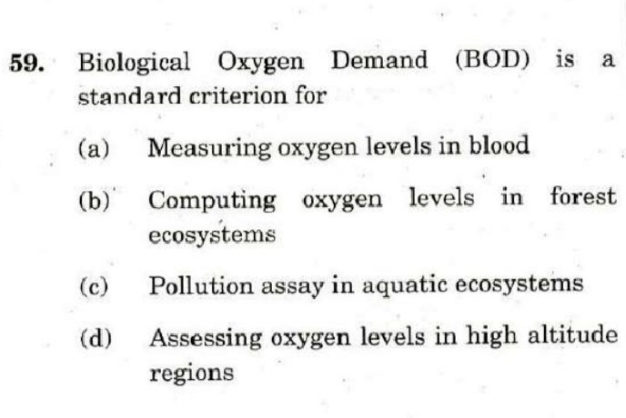 dc_sanjay_jas's tweet photo. बायो ऑक्सीजन डिमांड (#BOD) क्या है?
❓
#EveningQuiz #UPSC #aspirants 
#UPSC2023 #UPSCPrelims2023 https://t.co/I1mpDPBX08