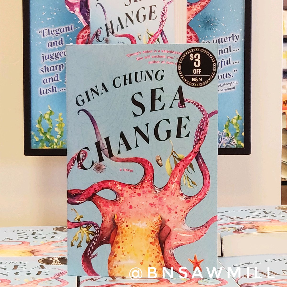 Sea Change is the new Discover pick this month!

#bnsawmill #bndiscoverpick #newbooks #seachange #ginachung #newfiction