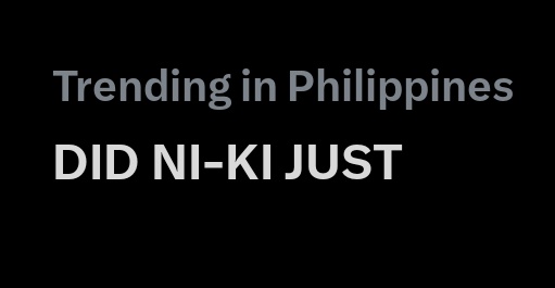 For_Ni_Ki's tweet photo. ENHYPEN'S #NI_KI "Did Ni-ki Just" and Riki are also trending with 11.6K tweets!

#ENHYPEN_NI_KI
#니키 #ニキ
#엔하이픈  #ENHYPEN @ENHYPEN_members
@ENHYPEN https://t.co/RR0mNZIH2W