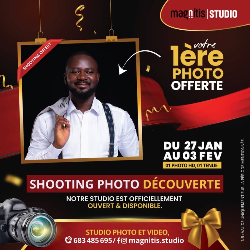 AgencyMagnitis's tweet photo. Hello; Nous avons un cadeau pour toi !
Notre agence lance officiellement son studio photo et vidéo professionnel, et à cette occasion nous t’offrons avec un immense plaisir ta première photo (solo) professionnelle de cette année, pour améliorer ton image, développer ton business. https://t.co/V23p42cxx5