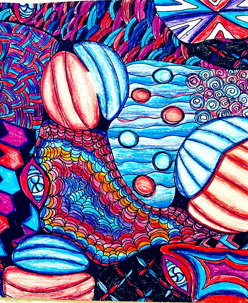 mspetersart's tweet photo. Zentangles and Neurographic art combined. #zentangles #neurographic #value #blending #layering https://t.co/eBKf1dnCKA