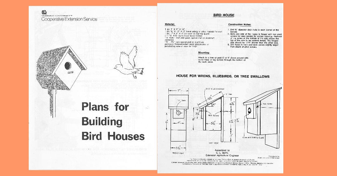 April's #ArchivesHashtagParty theme is #ArchivesForTheBirds and we've got the plans for building houses for the birds.

(from Series 45 - Cooperative Extension Service Publications)