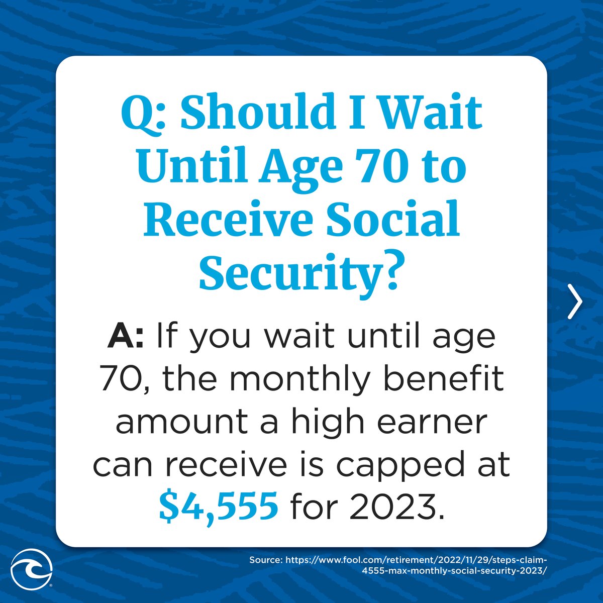 KirkChritton's tweet photo. The Social Security Administration will tax high earners on the first $160,200 of earned income in 2023, plus has upped the COLA this year to 8.7%. Get more details on the changes. #SocialSecurityMonth https://t.co/NMfbvgr0oR