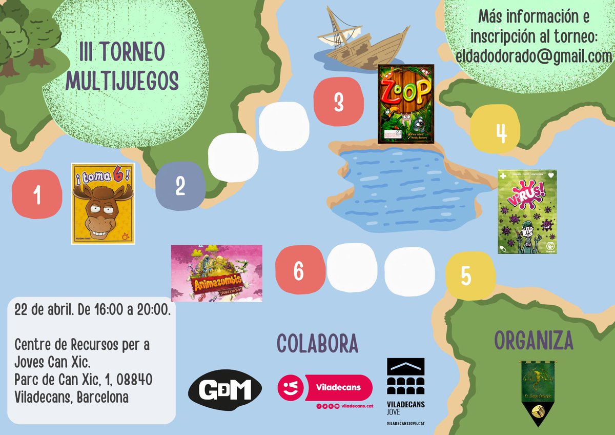 2TomatoesGms's tweet photo. ¡Atención, jugadores! Hay un multitorneo emocionante en el Dado Dorado y Animazombis estará presente. Si eres un fanático de los juegos de mesa, ¡no te lo puedes perder! ¡Ven y muestra tus habilidades! #Multitorneo #DadoDorado #Animazombis @eldadodorado https://t.co/h8QmhhUe25