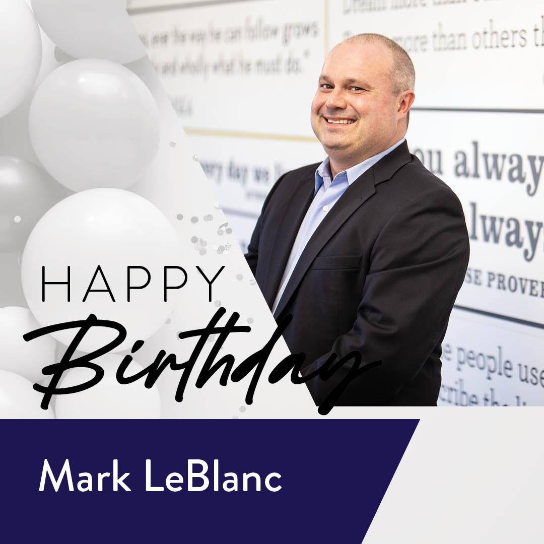 Help us wish Mark a happy birthday! We appreciate your hard work and cannot wait to spend another year with you.