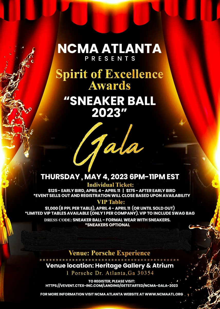 Happy Friday! The NCMA Atlanta Sneaker Ball is happening May 4, 2023 at the Porsche Experience. For more information on how to register visit the NCMA website @ buff.ly/3CkH8Eh
Hope to see you there!
#ncma #sneakerball #govcon