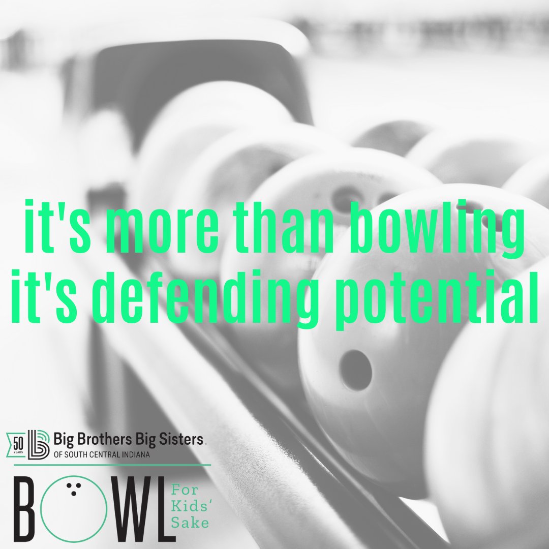 When you register and donate to Bowl For Kids' Sake, it's more than a bowling event - you're defending potential of youth in our own community. Your support allows youth to achieve their full potential. By donating at: conta.cc/3RGNdSG we are #biggertogether