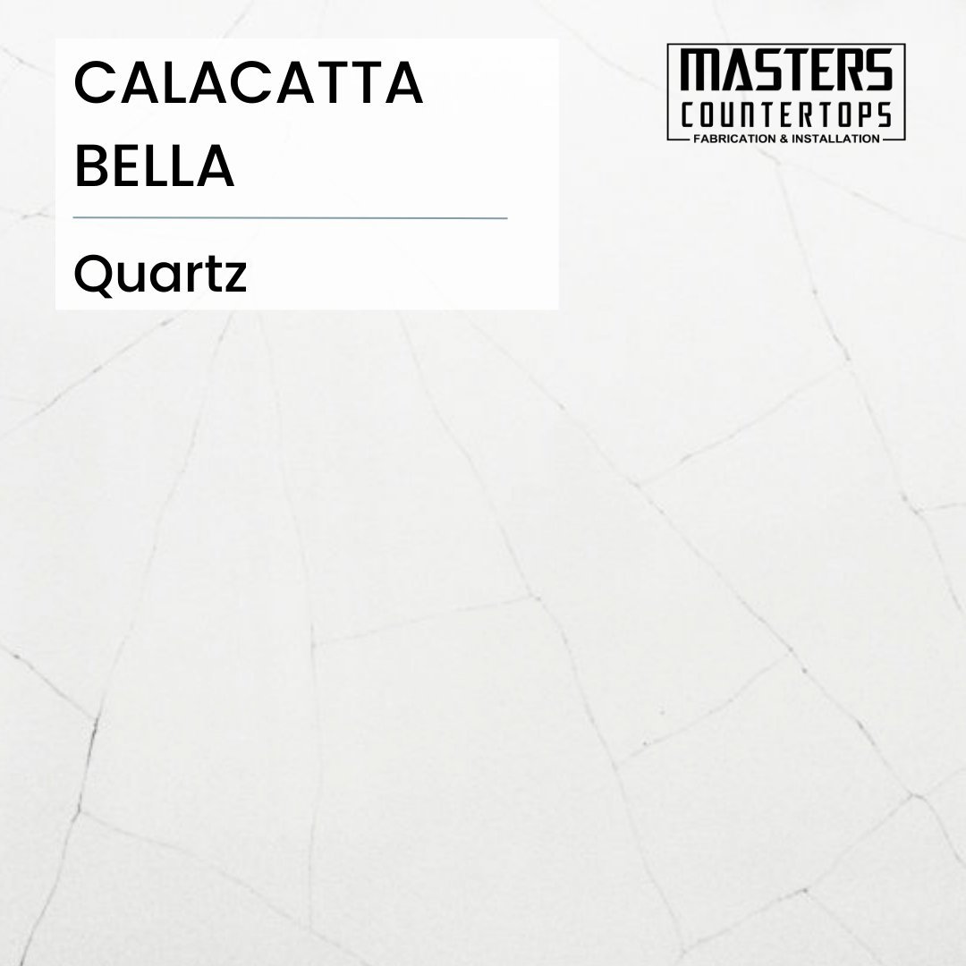 masterscounters's tweet image. This delicate yet bold design features a unique, angular grey veining pattern. Calacatta Bella is a #Quartz that can be used for large feature islands and full height #backsplashes or in small galley kitchens or bathrooms. 💥 Discounted price: $59.99/sf. zurl.co/k5z