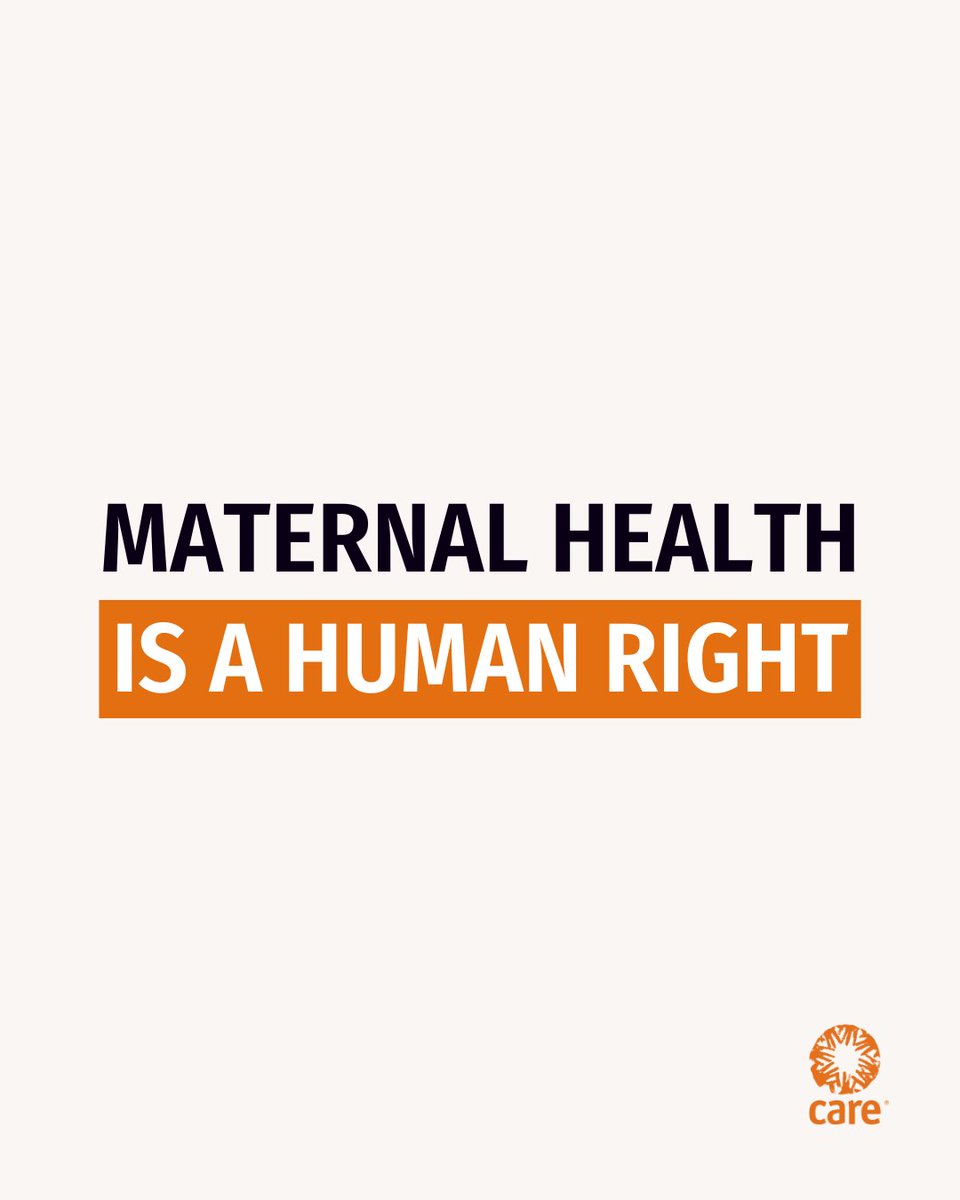 CARE's tweet photo. Every day, about 830 women die from preventable causes related to pregnancy and childbirth. Say it with us: Maternal healthcare is healthcare and healthcare is a human right. #WorldHealthDay https://t.co/QO0ZVNX7dm