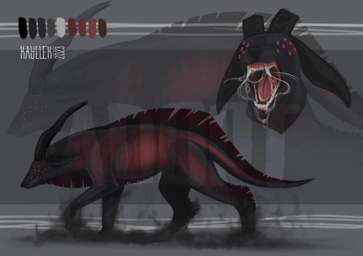 Kayllek_Crowley's tweet image. Hell Dog adopt
#creepycreature #adopt #helldog