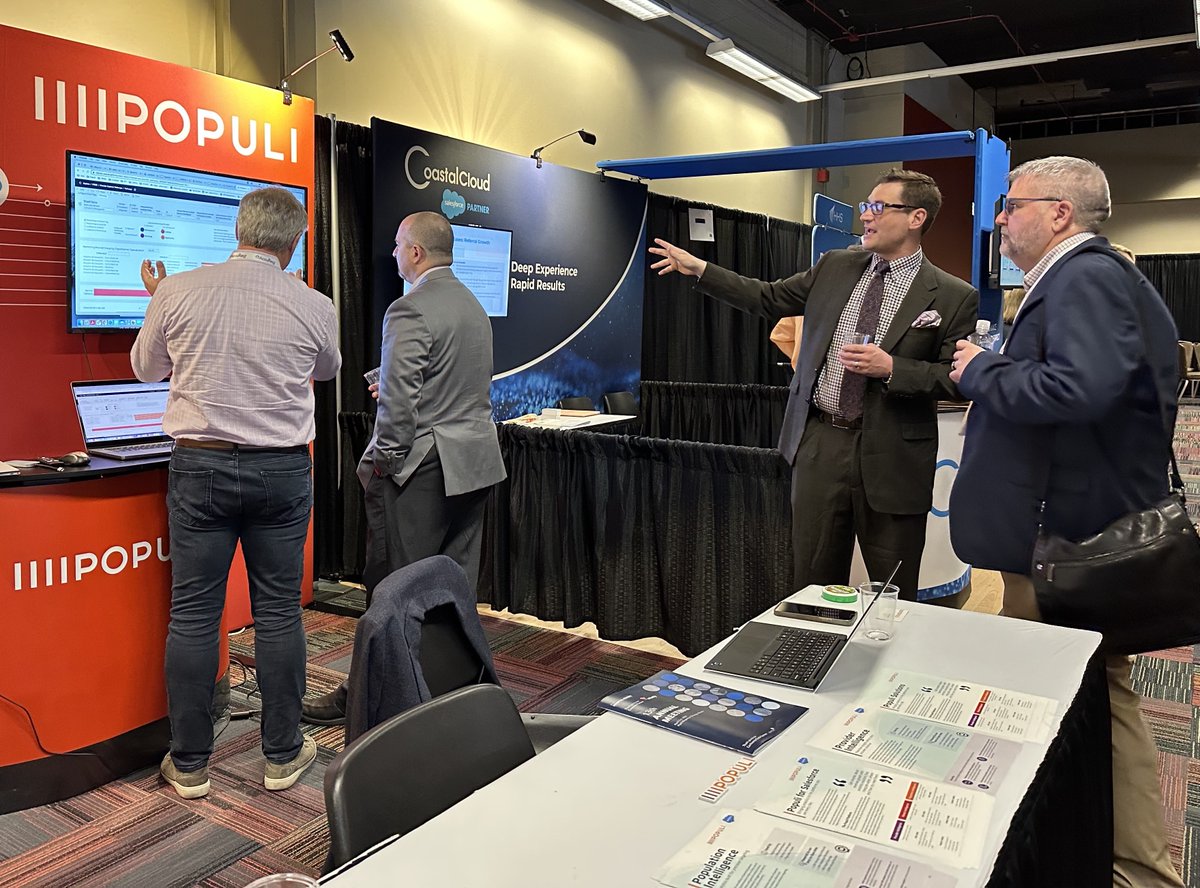 Populiai's tweet photo. We met some fantastic folks this week at Becker's Healthcare Annual Meeting. Yet another great show with our friends at Coastal Cloud!

#healthcareanalytics #populi #beckershealthcare #claimsdata #patientmarketing https://t.co/cZ6rV25PDV