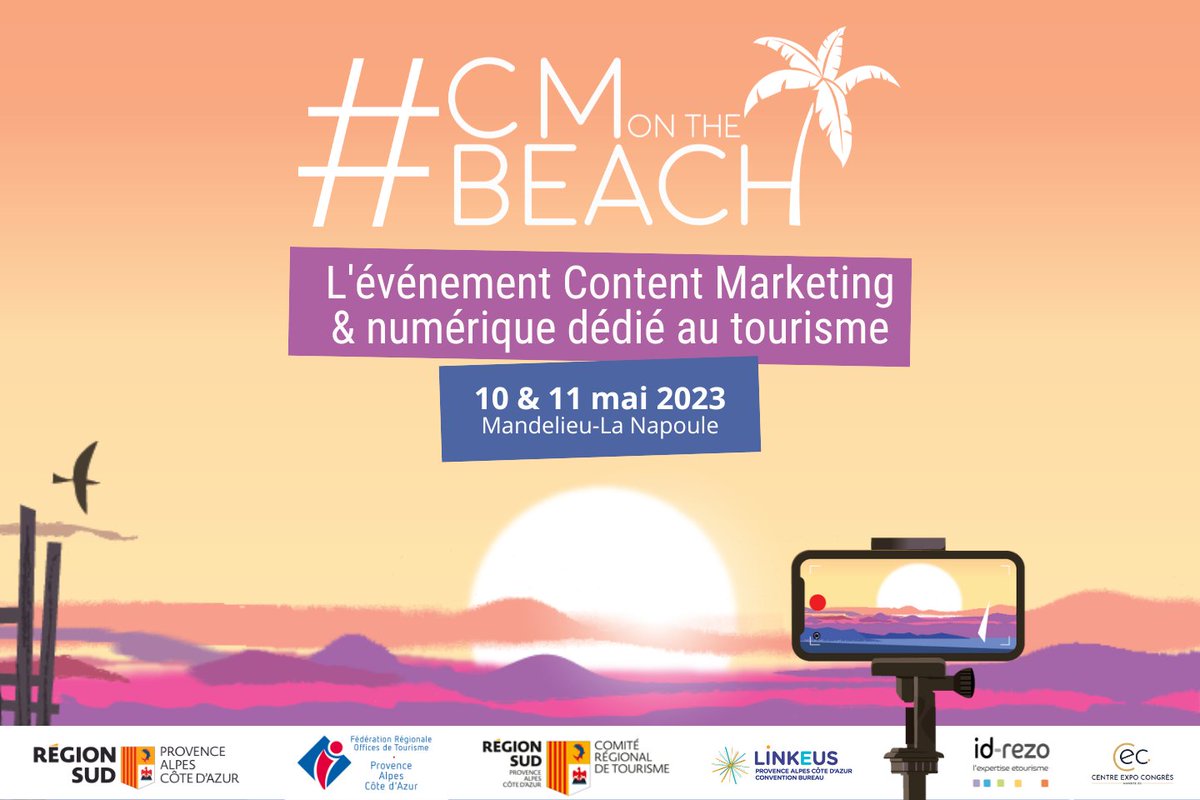 #CMonthebeach : l’évènement Content Marketing et numérique dédié au #tourisme se tiendra les 10 et 11 mai 2023 à Mandelieu-La-Napoule !

artiref.com/trucs-et-astuc…