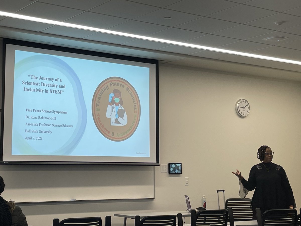 VJ Rubenstein (@rubenstein_lab) on Twitter photo Dr. Rona Robinson-Hill gave an inspirational talk about her career path & professional accomplishments as keynote speaker at <a href="/BiologyBSU/">Ball State Biology</a> Student Research Symposium. Her work has impacted lives & careers of so many students <a href="/BallState/">Ball State</a> & in surrounding community. Dr. Rona Robinson-Hill gave an inspirational talk about her career path & professional accomplishments as keynote speaker at <a href="/BiologyBSU/">Ball State Biology</a> Student Research Symposium. Her work has impacted lives & careers of so many students <a href="/BallState/">Ball State</a> & in surrounding community.