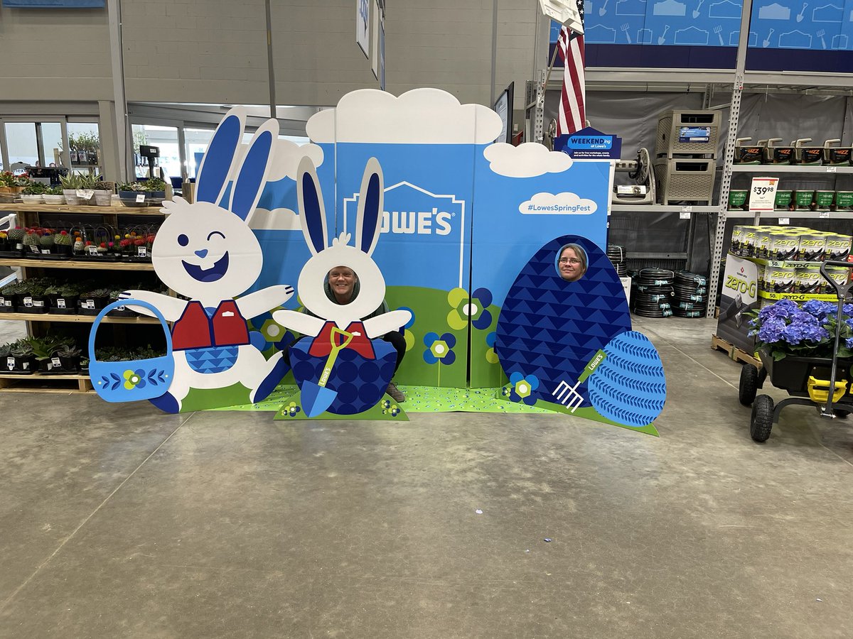 Happy Easter 🐰🐣 and happy #lowesspringfest <a href="/charlesatlowes/">charlesatlowes</a> <a href="/HR_KristenS/">Kristen Stumpf</a> @AlexStempovschi <a href="/LowesCareers/">Lowe's Careers</a> <a href="/Lowes/">Lowe's</a>