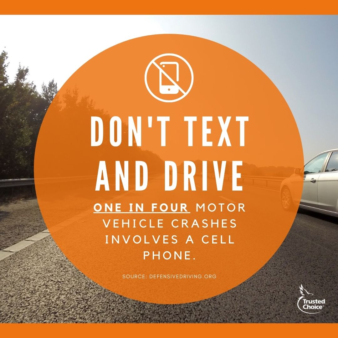 Don’t Text and Drive 

Texting is one of the biggest contributors to distracted driving. 

#distracteddriving #itcanwait #textinganddriving #justdrive #autoinsurance #carinsurance #autoinsuranceagent #insurance #insuranceagent #insuranceagency #insuranceclaim