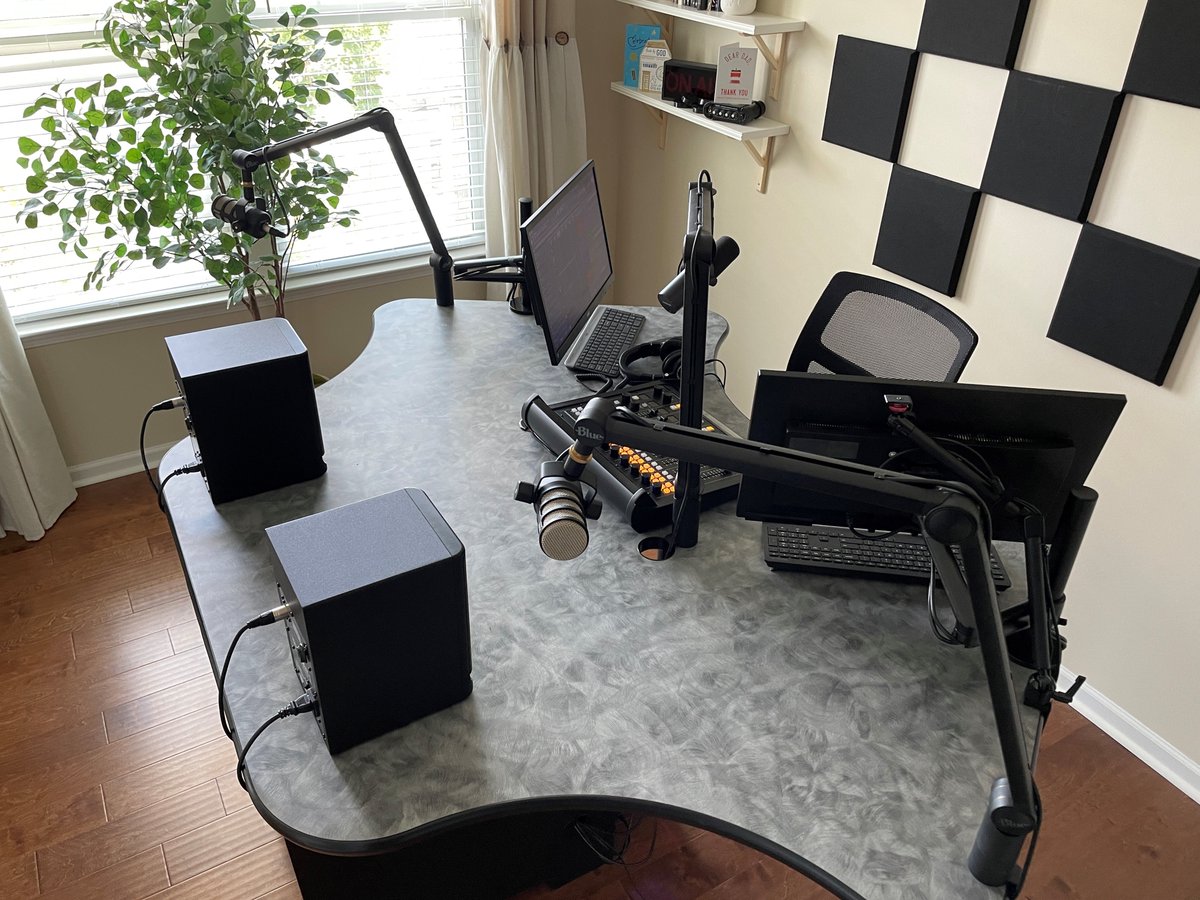 Omnirax's tweet photo. Phoenix Podcast - 3 at Power of Worship Radio. 
Indianland, SC.

#broadcast #technical #design #office #furniture #podcast #desk https://t.co/yGp3EcOFM6