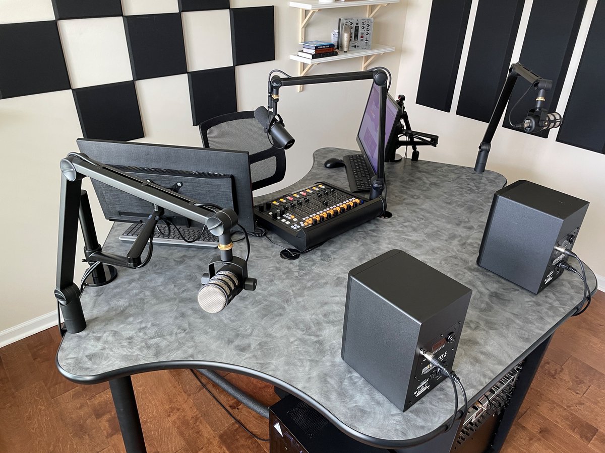 Omnirax's tweet photo. Phoenix Podcast - 3 at Power of Worship Radio. 
Indianland, SC.

#broadcast #technical #design #office #furniture #podcast #desk https://t.co/yGp3EcOFM6