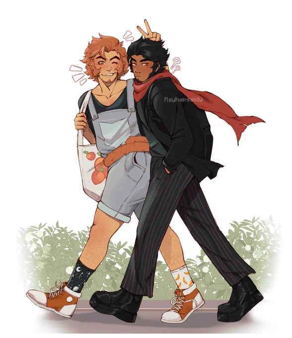 thinking about these again... I want to draw them hanging out as humans again 