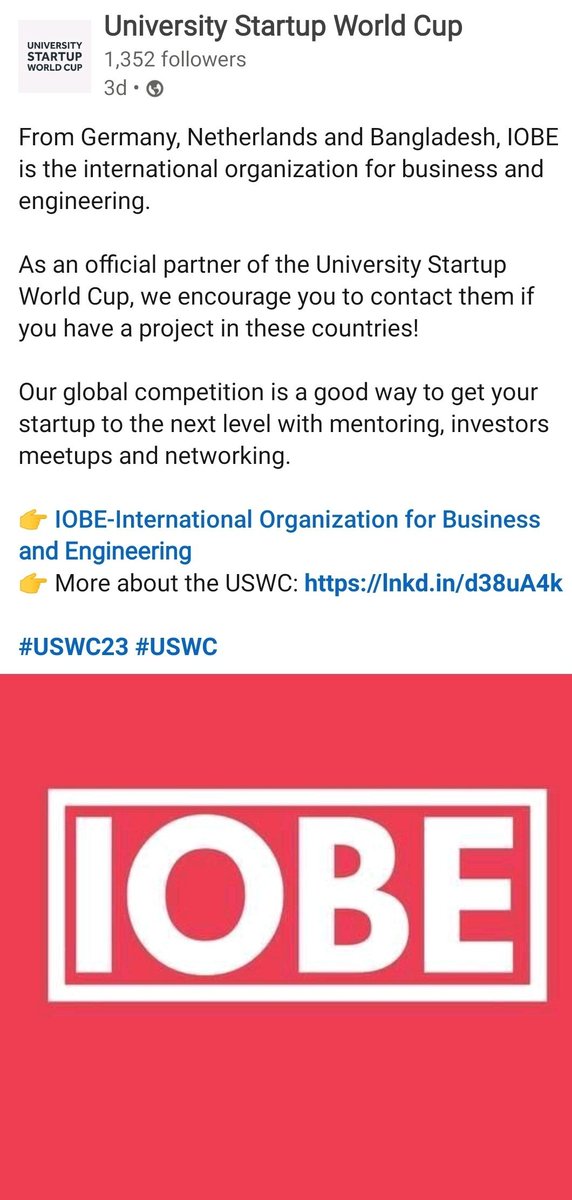 ArnillAshraf's tweet photo. It's a pleasure to work with Venture Cup Denmark. Best wishes for this year's University Startup World Cup. https://t.co/Oq5GMhz4yZ