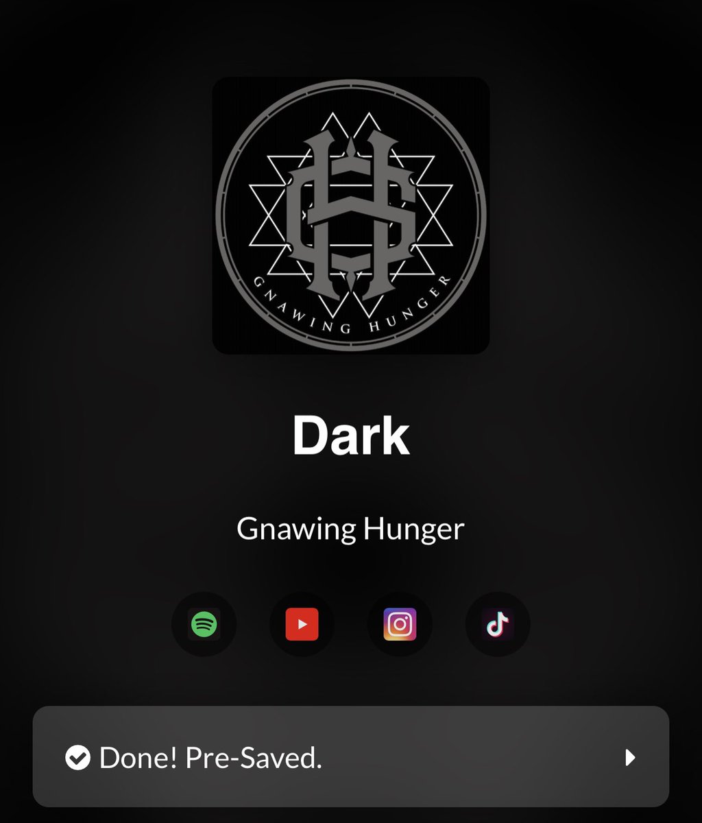 Pre-save our new single, DARK. Any radio stations that would like a pre-release get in touch. distrokid.com/hyperfollow/gn…