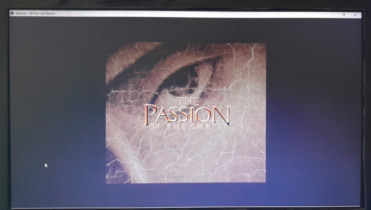 Si quieren ver La Pasión de Cristo, en Stremio está.