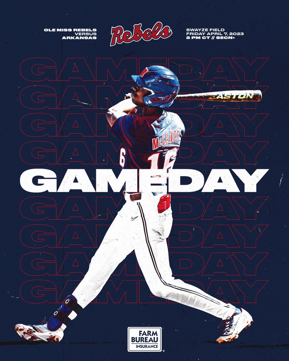 Let's play ✌️

🆚 No. 5 Arkansas
🕓 2 PM CT
🏟 Swayze Field
📺 SECN+
🖥 rebs.us/3zCDIM7
📊 rebs.us/3MqJlVd
🎙 rebs.us/3KBlznZ

#HottyToddy