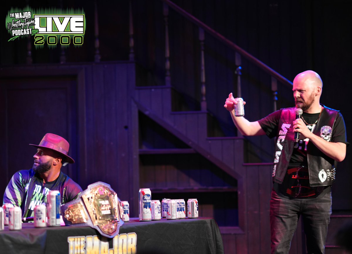 MajorWFPod's tweet photo. Be sure to watch the #Live2000 replay available to order on @WatchOnPremier
@RJCity1 - Undertaker’s Understudy
@notsam - Terrorist
@TheJoeShoes - Are You Not Entertained
@TravisHotard - Major Mark Backstage Pass/Entrance Winner
https://t.co/EzBfj0dq0i Roku/Apple/Google https://t.co/NoxRbui1pU