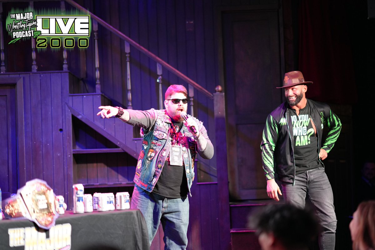 MajorWFPod's tweet photo. Be sure to watch the #Live2000 replay available to order on @WatchOnPremier
@RJCity1 - Undertaker’s Understudy
@notsam - Terrorist
@TheJoeShoes - Are You Not Entertained
@TravisHotard - Major Mark Backstage Pass/Entrance Winner
https://t.co/EzBfj0dq0i Roku/Apple/Google https://t.co/NoxRbui1pU