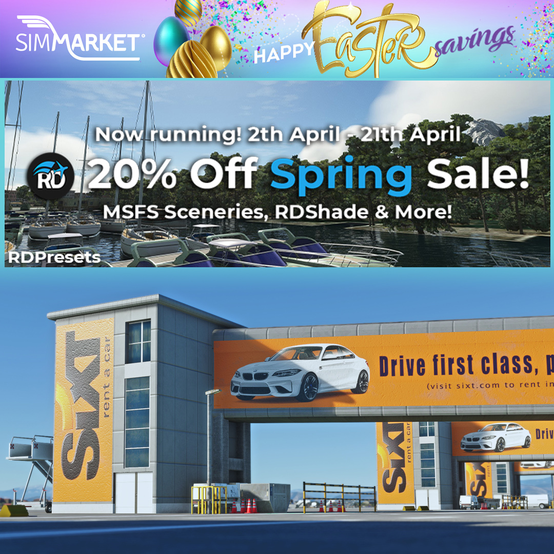 simflight's tweet photo. RDPresets 20% OFF MSFS Sceneries including Bergen, Rotterdam, Naples, Girona, RDshade until April 21st
https://t.co/gOwz1xzMn7
#flightsim #Easter #Salse #simMarket #MSFS2020 #MicrosoftFlightSimulator #XPlane @RDPresets https://t.co/JGhH6esDnM