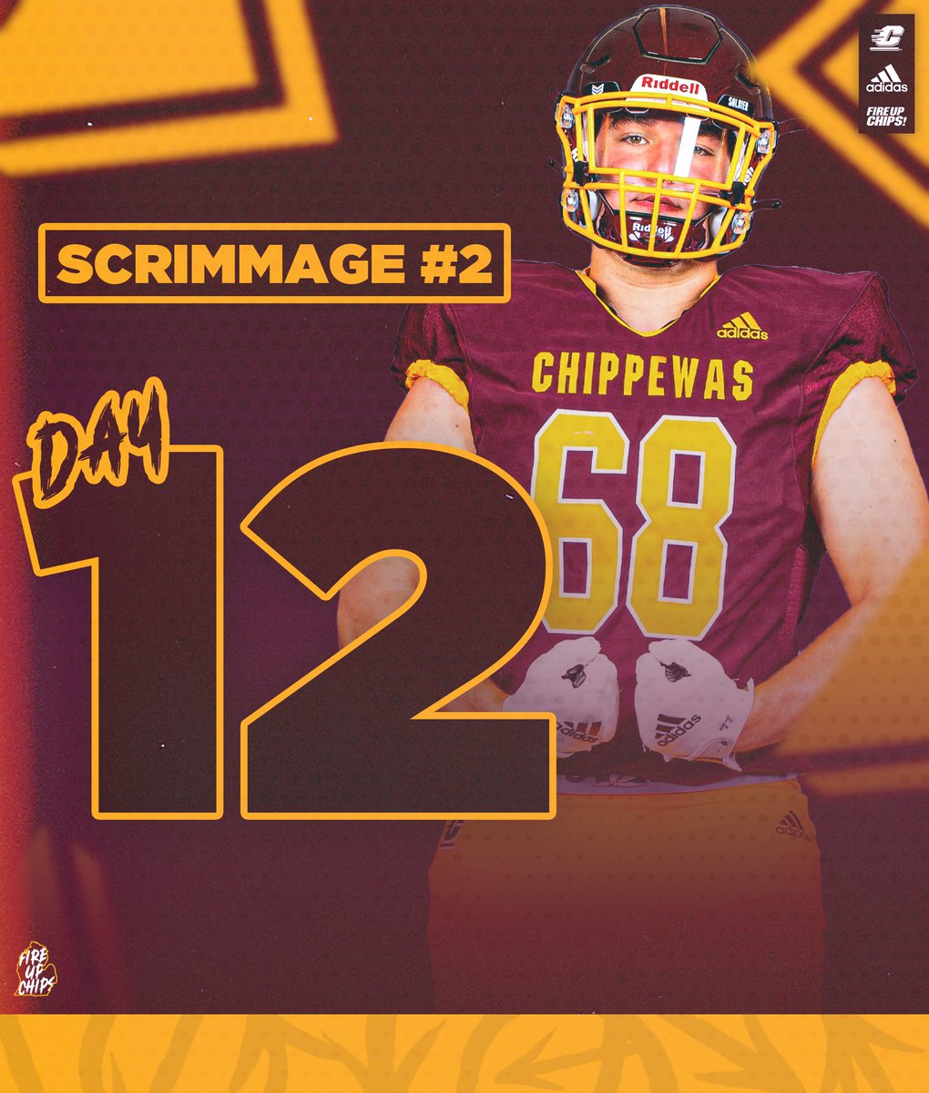 Afternoon scrimmage today for @CMU_Football spring practice No. 1️⃣2️⃣ ❗❗❗ #FireUpChips🔥🆙🏈