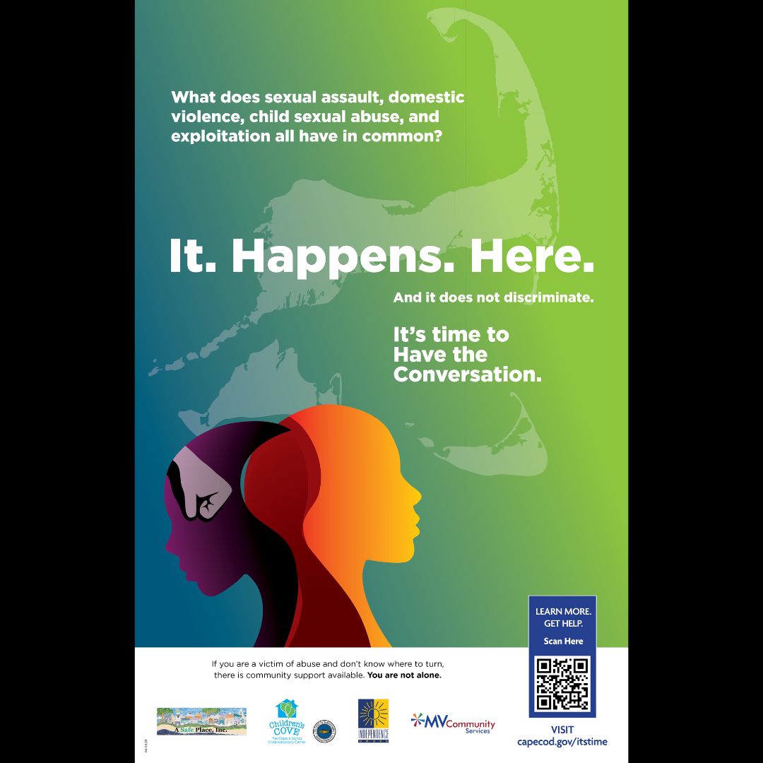 It's time to have the conversation.
Learn more at capecod.gov/itstime

#itstime #havetheconversation #capeandislands #capecod #nantucket #marthasvineyard #collaboration #barnstablecounty #asafeplacenantucket #childrenscove #independencehouse #mvcommunityservices #talkaboutit
