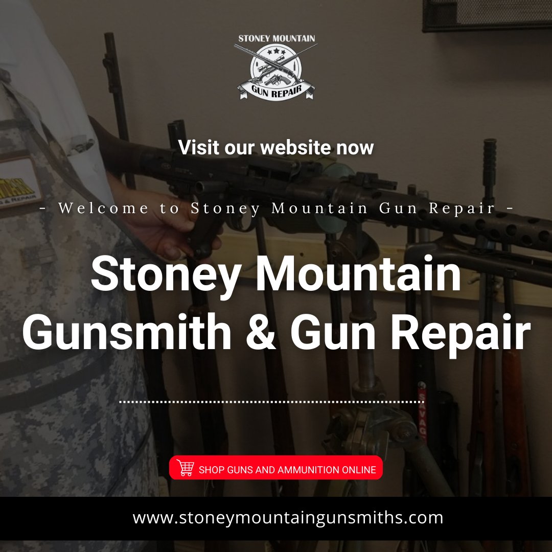 Looking for reliable gun repair services? Look no further than Stoney Mountain! Visit our website now and discover our top-notch gunsmith and gun repair services.
.
Visit bit.ly/StMGuns to learn more.
.
#restoration #weapon #antiqueguns #ammunition #ammonition