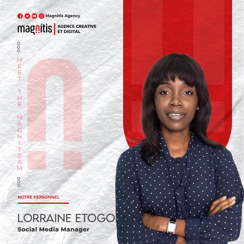 AgencyMagnitis's tweet photo. INSIDE MAGNITEAM
@LorraineEtogo est notre perspicace social media manager.Portant à bout de bras la volonté de réussir à toute épreuve,travailleuse et passionnée;elle y mets beaucoup de professionnalisme et de bon sens et sa bravoure sont des éléments de vitalité pour nos projets https://t.co/wlNR4sGQvj