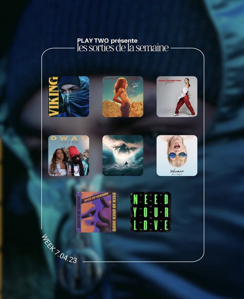 Les sorties de la semaine 🔥

<a href="/Cestremy/">OfficielRemy</a> - Viking 
<a href="/lauriedarmon/">Laurie Darmon</a> - T'es parti
<a href="/camschneyder/">Camille Schneyder</a> - Seule
<a href="/SAIKofficiel/">SAÏK</a> &amp; Kim - Oway
Joey Tingen - State of mind
<a href="/obesplif/">henri bungert</a> - Scenario
<a href="/soundoflegend1/">Sound Of Legend</a> - Some kind of kiss (speed up version)
<a href="/ADIXIA/">ADIXIA</a> - Need your love (Ynvgarr remix)