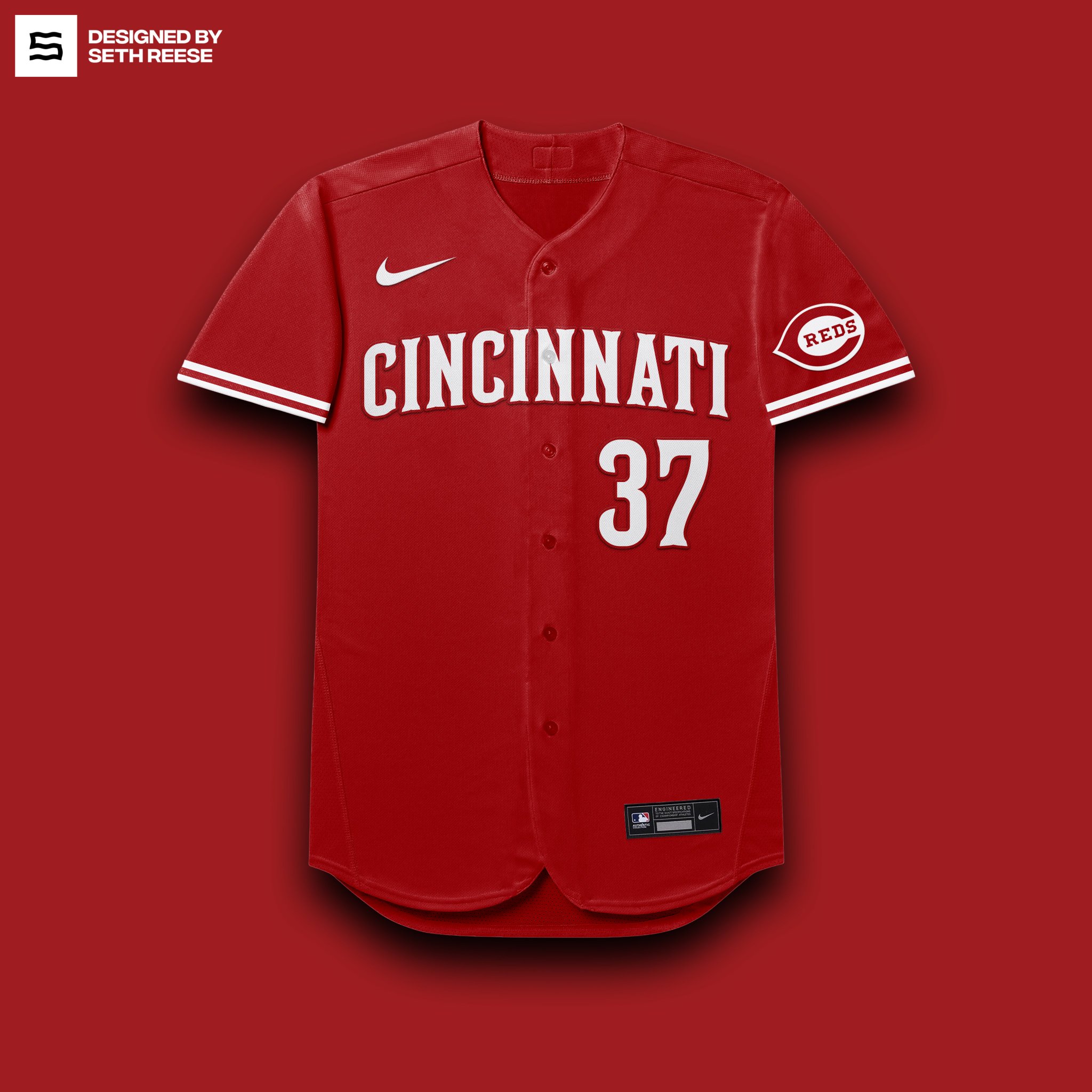 seth reese † on X: some more cincinnati reds ( @Reds ) jersey