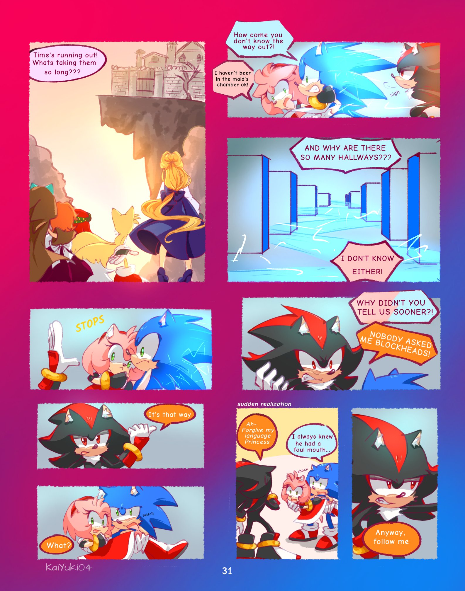 KaiYuki04 on X: My SonAmy AU ✨ Lovers talk that's all~ (Very