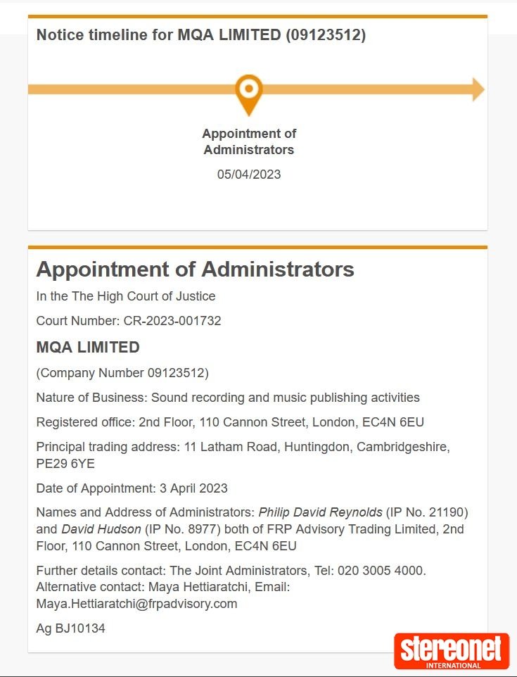 StereoNETUK's tweet photo. MQA Ltd in administration. Does this spell the end for the format?
READ MORE 👉 https://t.co/lDnGW3iyiI
#hifinews #audiophile #streamingmusic #mqa #tidalmasters #hifiaudio #digitalaudio #mqair #hifiindustry #musicnews #industrynews #officialstatement #stereonet #snuk https://t.co/4rJ3nktTjH