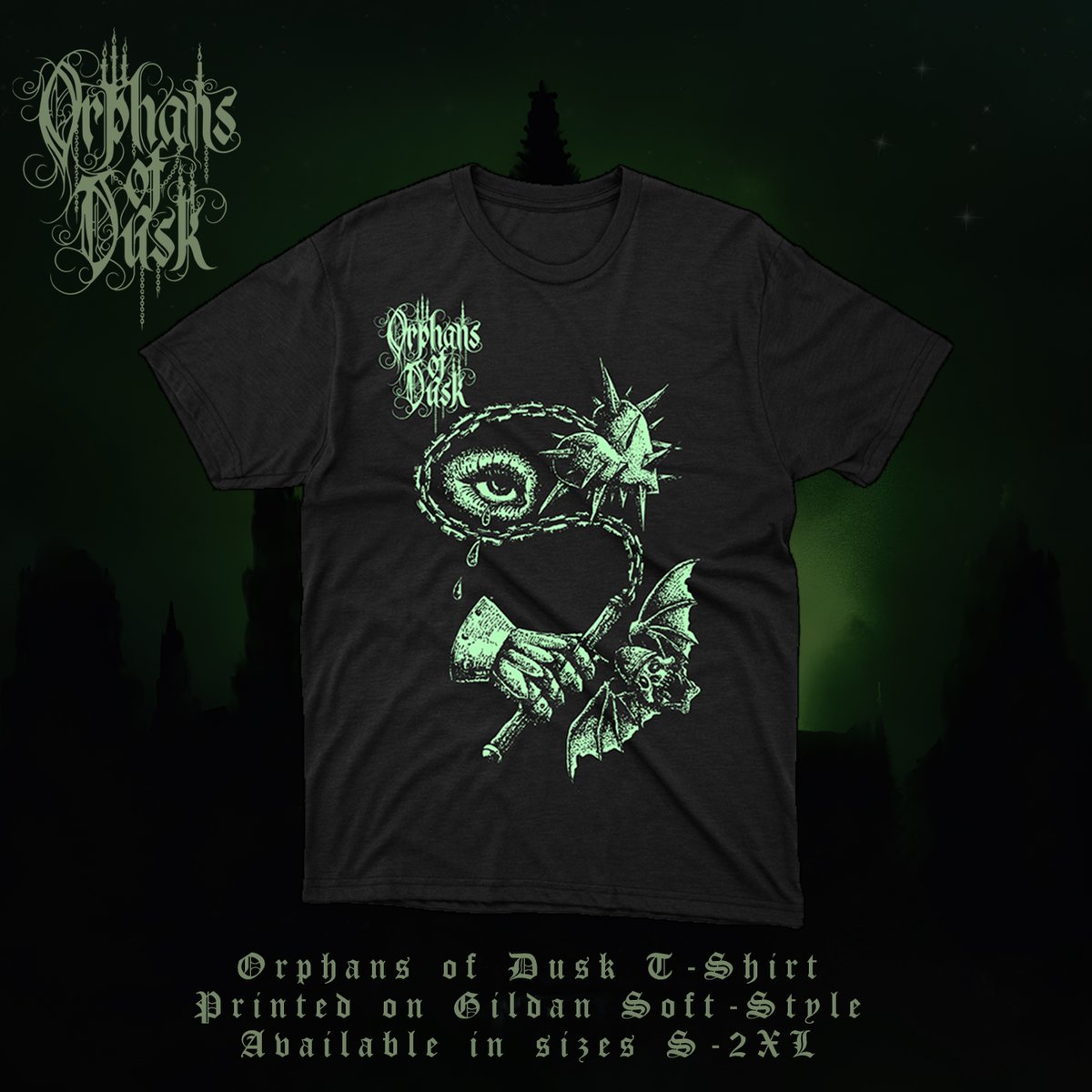 hypnotic_dirge's tweet photo. PRE-ORDERS: @orphansofdusk  Bundles and Shirt

we now have Orphans of Dusk shirts available to order for the first time! Printed on Gildan SoftStyle shirts and strictly limited to 40 copies, you can order on its own or as part of a larger bundle. https://t.co/oJ2wbFC9TC