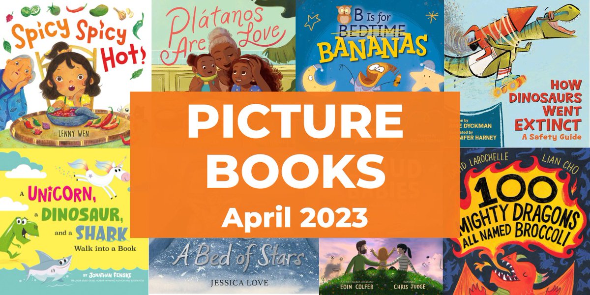 20 New Picture Books, April 2023 imaginationsoup.net/picture-books-… #kidlit <a href="/AmeDyckman/">Ame Dyckman✨</a> @carrietillotson <a href="/EoinColfer/">Eoin Colfer</a> <a href="/JonathanFenske/">Jonathan Fenske</a> @DowPhumiruk @lunartcy19