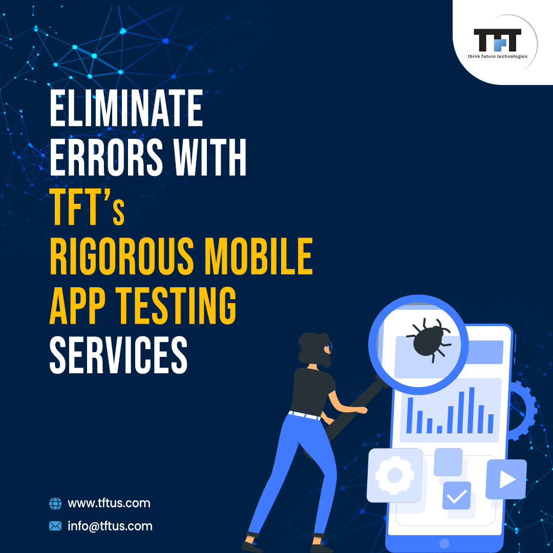 Through TFT’s mobile app testing services, we ensure faster launch time without compromising on the quality of the product.

Learn more about our testing services: tftus.com/mobile-app-tes…

 #mobileapptesting #mobileapptestingservices #mobiletestingservices #mobileappexperts