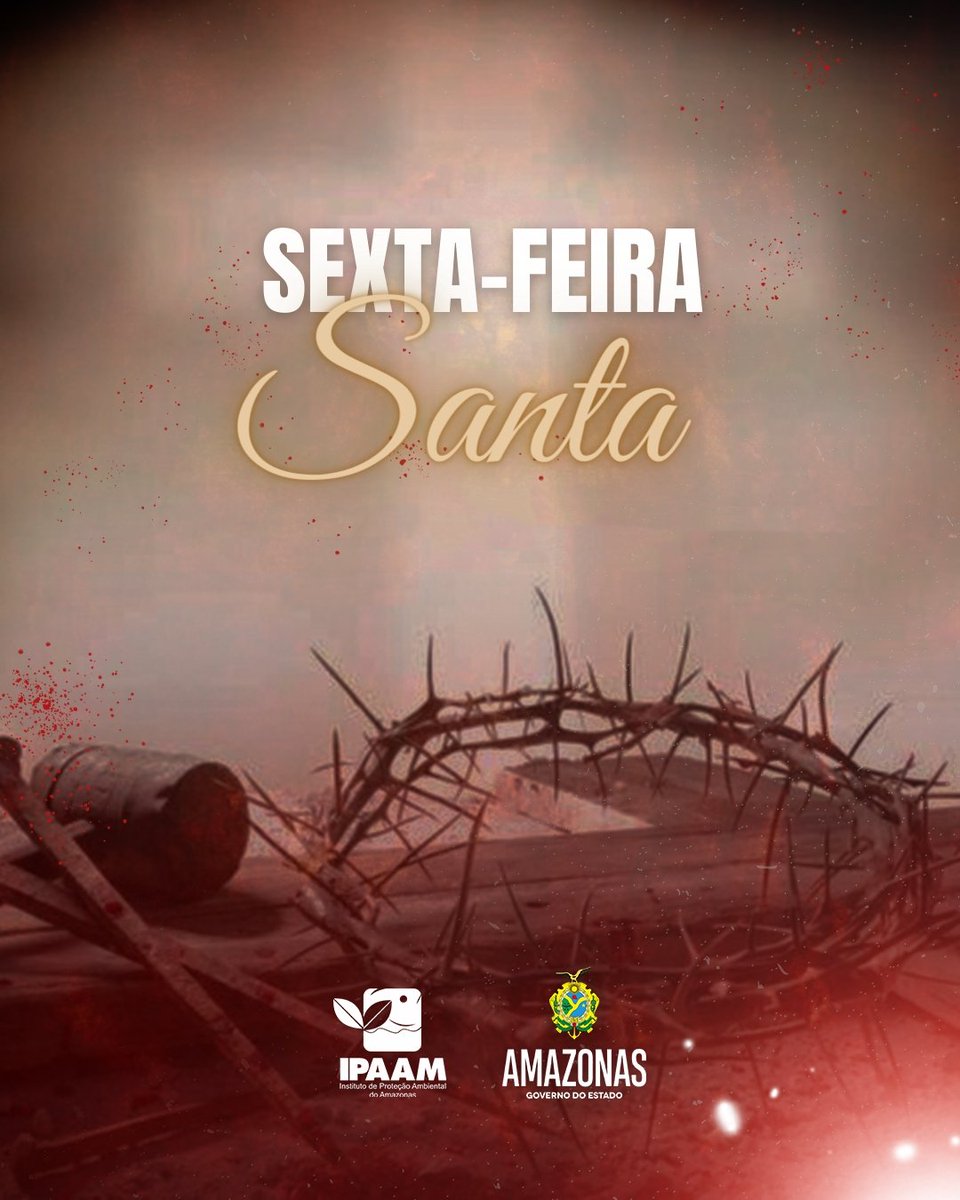 amipaam's tweet photo. Sexta-feira Santa, dia de repensar e refletir sobre atos. Um início para o processo de transformação humana.

#SextaFeiraSanta #Ipaam https://t.co/uC9fSAhHye
