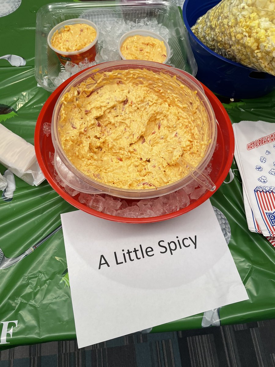 Shout out to <a href="/MsmeadP/">MsMead_PHS</a> for making this INCREDIBLE pimento cheese dip in honor of the Masters