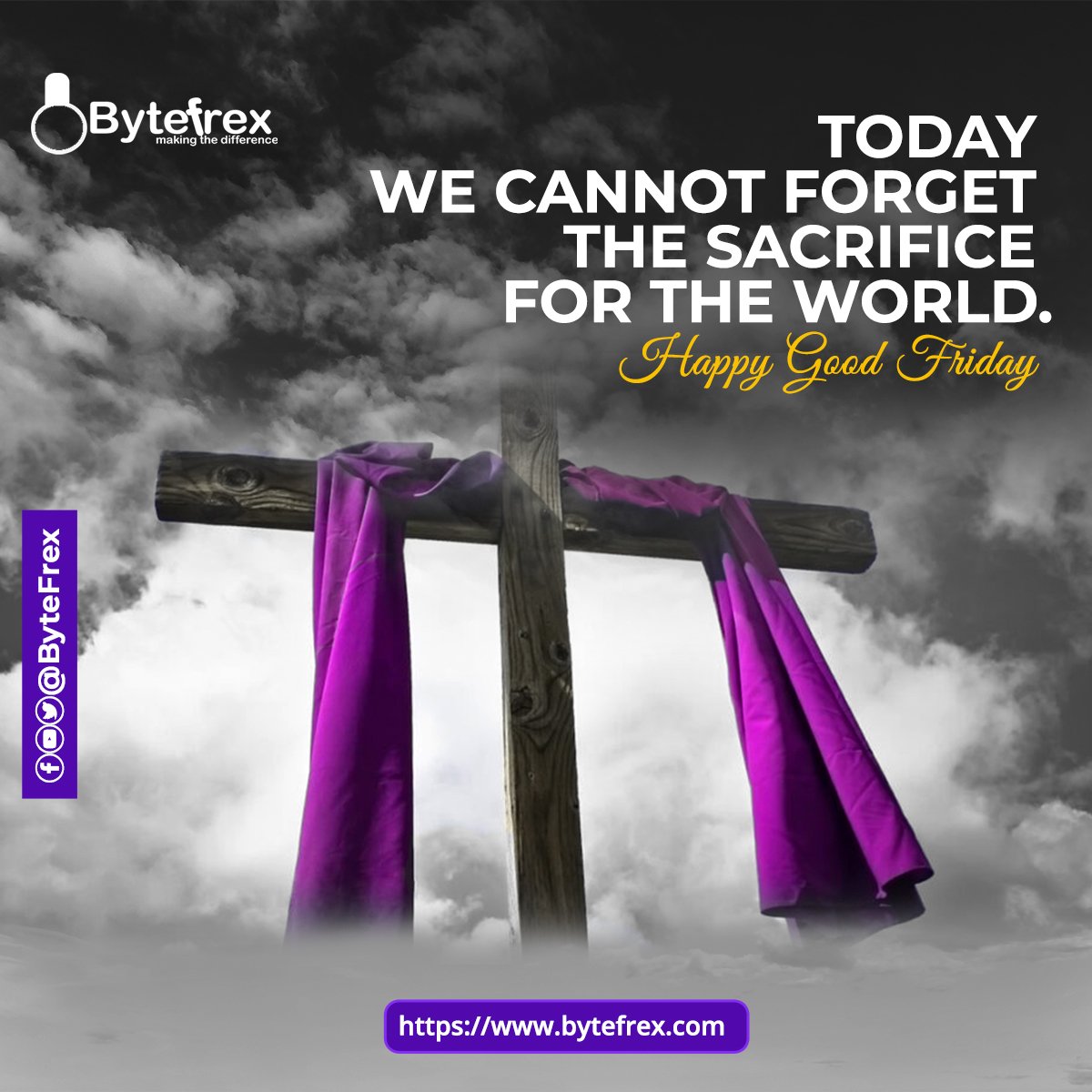 ByteFrex's tweet photo. In Memory of The Ultimate Sacrifice
May your faith in the Almighty bring happiness to your heart and peace to your soul. On the occasion of Good Friday, We wish you a happy and healthy life for you.
Happy Good Friday to all Investors
#ByteFrex #thepassion #GoodFriday #btc https://t.co/ykyG9AXZTm