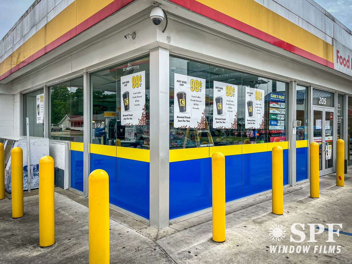 SPFWindowFilms's tweet image. We do a lot of custom vinyl &amp;amp; branding.  As Cark Oil begin&apos;s the take over process of stores, we are one of thier first calls  .-#3MWindowFilm #SPFWindowFilms-Interested in something like this? Call and talk to one of our team members! Office 601-255-0257
